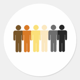 Pegatina Redonda Amor del oso