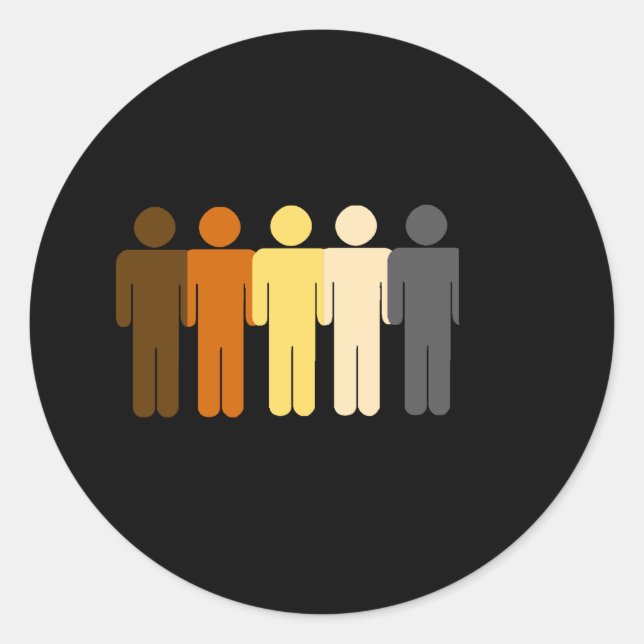 Pegatina Redonda Amor del oso (Anverso)