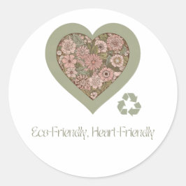 Pegatina Redonda Amor eco y afectivo