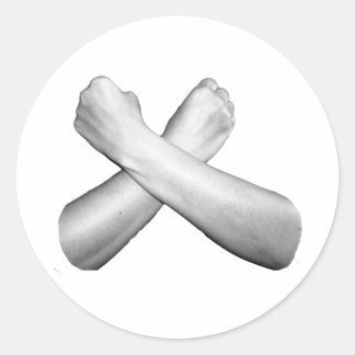 Pegatina Redonda Amor en ASL
