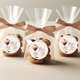 Pegatina Redonda Amor en ebullición: Brindis de Desayuno con Martin