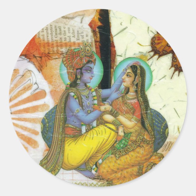 Pegatina Redonda Amor Eterno (Anverso)