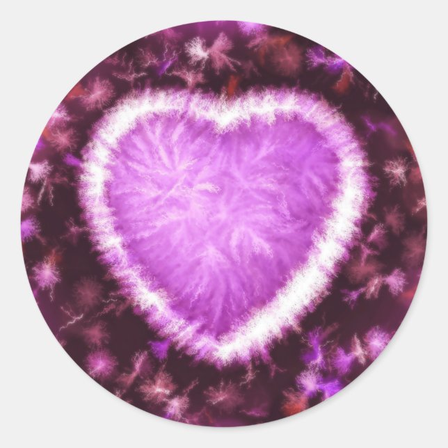 Pegatina Redonda Amor eterno (Anverso)