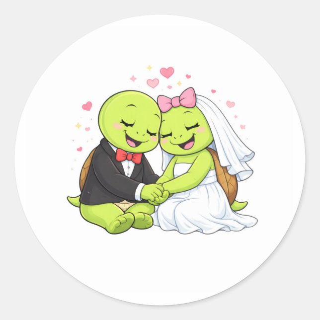 Pegatina Redonda Amor Eterno (Anverso)