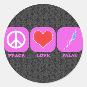 Pegatina Redonda Amor Palau de la paz