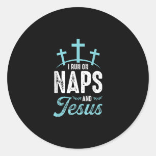 Pegatina Redonda Amor por Dios Corro Por Las Napas Y Jesús