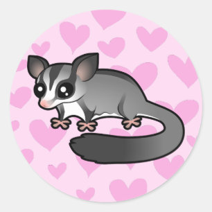 Pegatina Redonda Amor por Petaurus