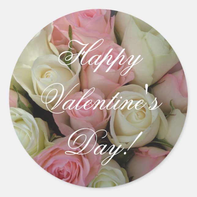 Pegatina Redonda Amor por siempre (Anverso)