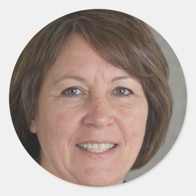 Pegatina Redonda Amor radiante (Anverso)