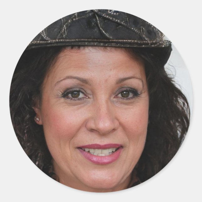 Pegatina Redonda Amor radiante (Anverso)