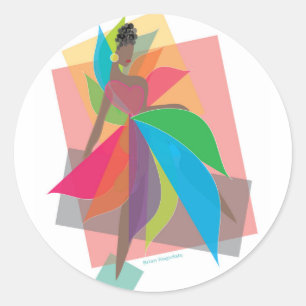 Pegatina Redonda Amor revolucionario