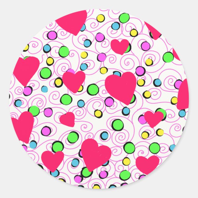 Pegatina Redonda Amore (Anverso)