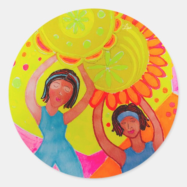 Pegatina Redonda Ampliar (Anverso)