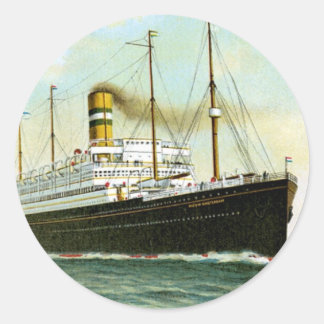 Pegatina Redonda Ámsterdam Nieuw de 1906