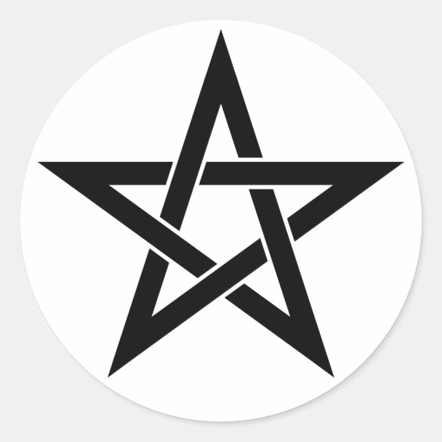 Pegatina Redonda amuleto Abeno Seimei (Anverso)