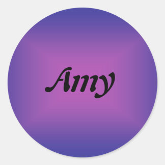 Pegatina Redonda Amy