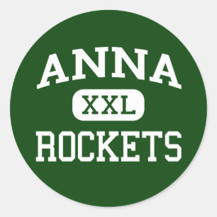 Pegatina Redonda Ana - Rockets - High School secundaria de Ana -