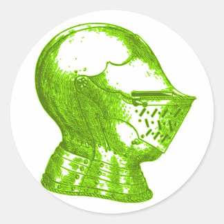 Pegatina Redonda Anacronismos creativos medievales de Green Knight