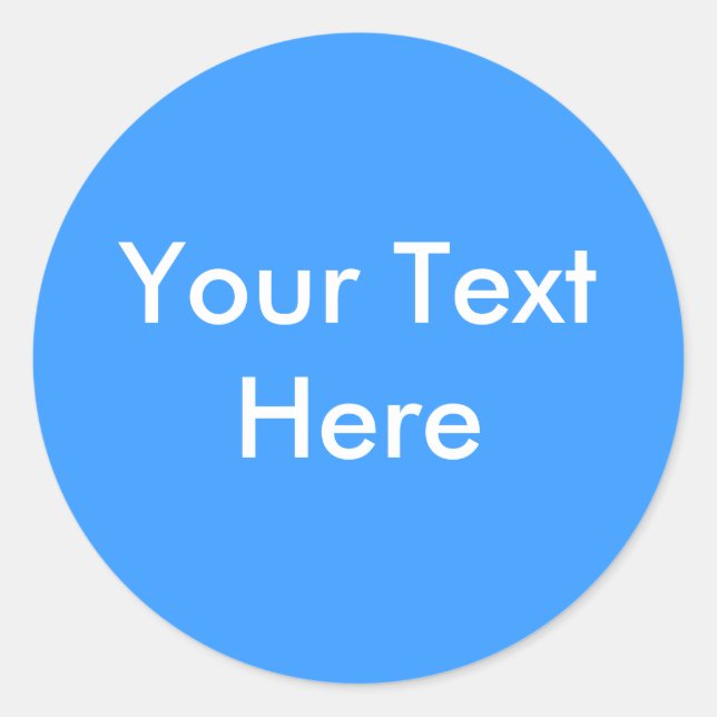 Pegatina Redonda Añada su imagen o texto aquí (Anverso)