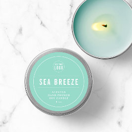 Pegatina Redonda Añadir el logotipo Borde blanco y líneas Color edi