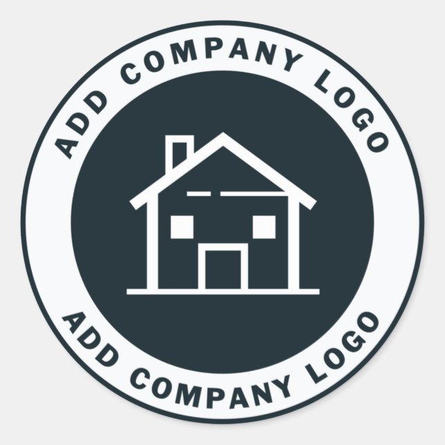 Pegatina Redonda Añadir el logotipo comercial del Personalizado