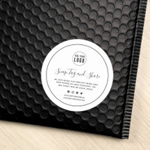 Añadir el logotipo del borde negro y compartir