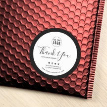 Añadir el logotipo Medios sociales Gracias Borde P