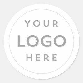 Pegatina Redonda Añadir el logotipo profesional