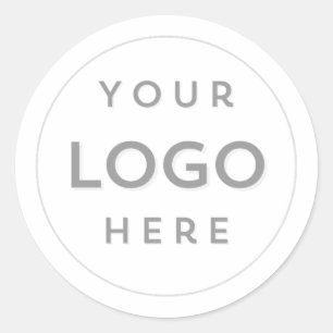 Pegatina Redonda Añadir el logotipo profesional