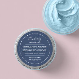 Pegatina Redonda Añadir ingredientes de color modificables de borde