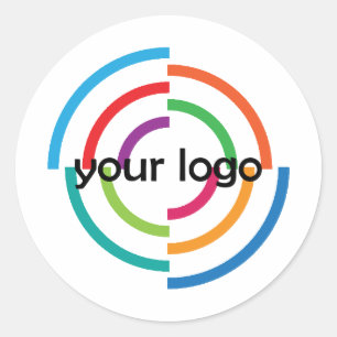 PEGATINA REDONDA AÑADIR LA EMPRESA DE SU PERSONALIZADO LOGO
