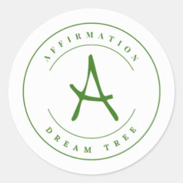 Pegatina Redonda Añadir su logotipo