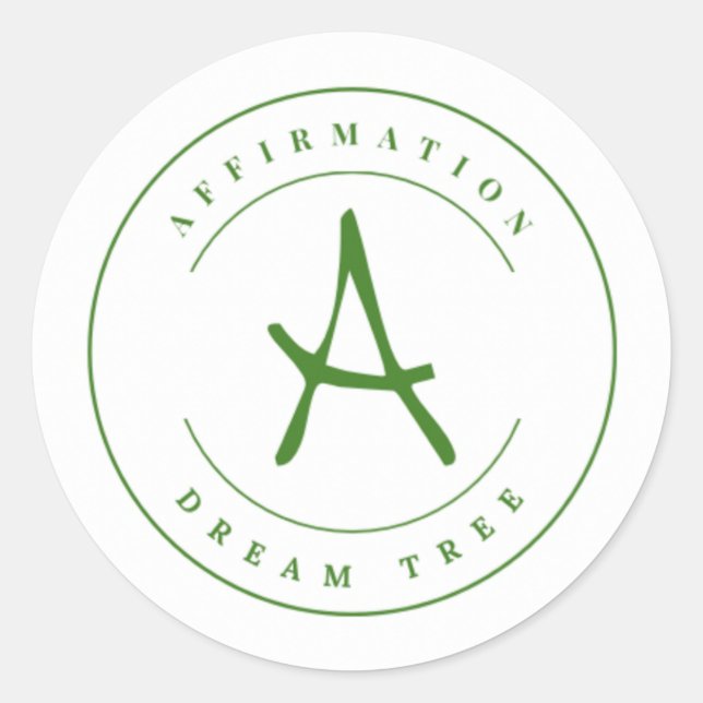 Pegatina Redonda Añadir su logotipo (Anverso)