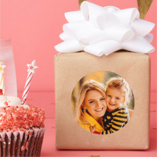 Pegatina Redonda Añadir su propia foto