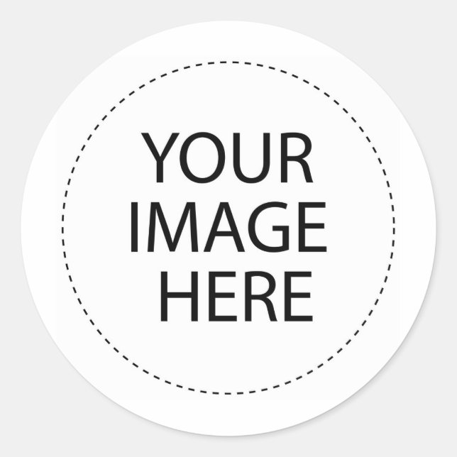 Pegatina Redonda Añadir tu propia foto para pegatinas de boda (Anverso)