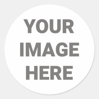 Pegatina Redonda Añadir tu propio diseño fotográfico