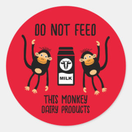 Pegatina Redonda Anafilaxia Niños Advertencias alérgicas