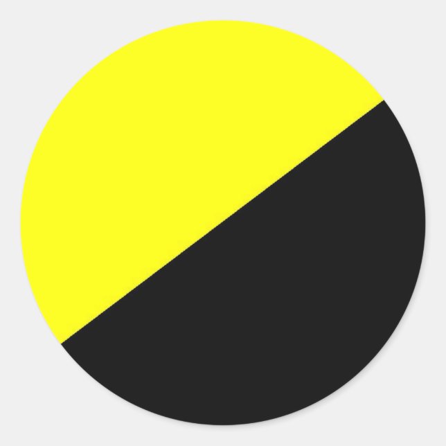 Pegatina Redonda Anarcho Capitalista (Anverso)