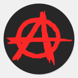 Pegatina Redonda Anarquía