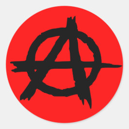 Pegatina Redonda Anarquía