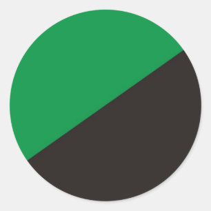 Pegatina Redonda anarquía ecología ecología ecología ecología 