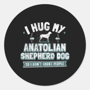 Pegatina Redonda Anatolian Shepherd
