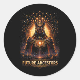 Pegatina Redonda Ancestros Futuros