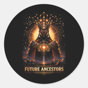 Pegatina Redonda Ancestros Futuros