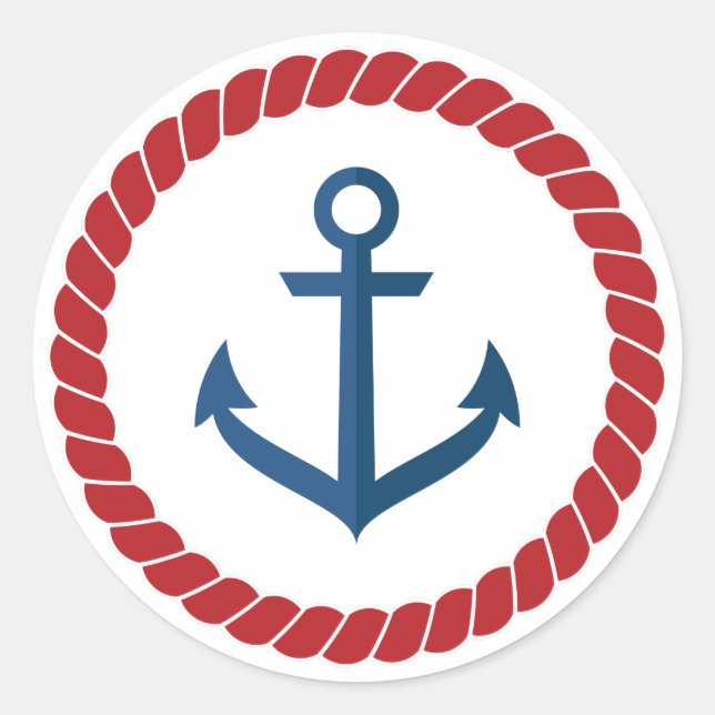 Pegatina Redonda Anchor (Anverso)