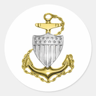 Pegatina Redonda Anclaje de USCG