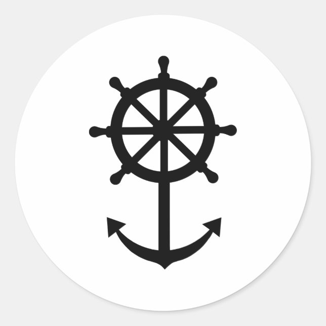 Pegatina Redonda Anclaje del volante de la dirección (Anverso)