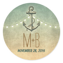 anclaje náutico y luces bodas