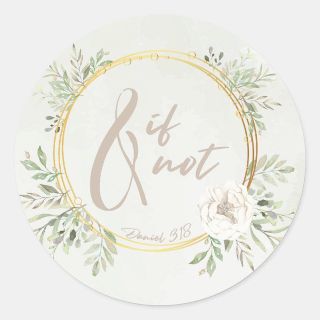 Pegatina Redonda And If Not Round Sticker (Anverso)