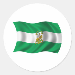 Pegatina Redonda Andalucía